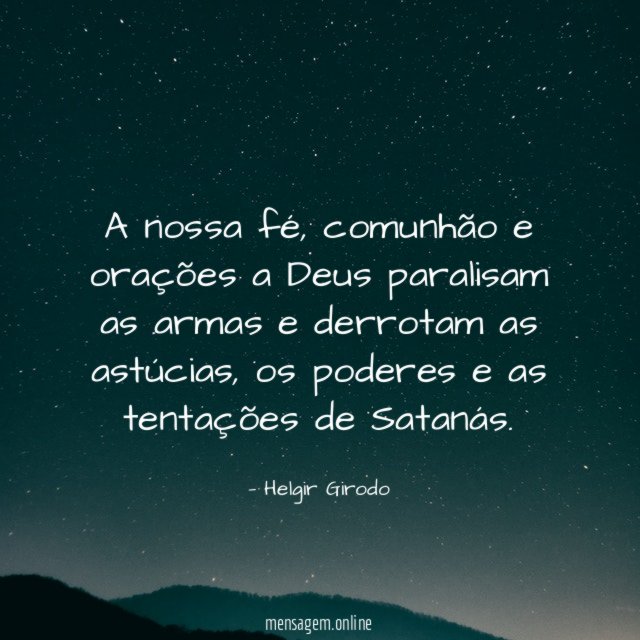 A nossa fé