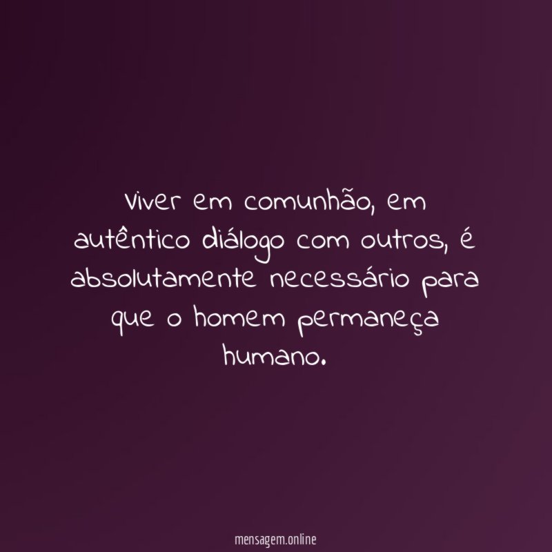 Viver em comunhão