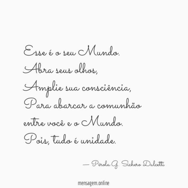 Esse é o seu Mundo
