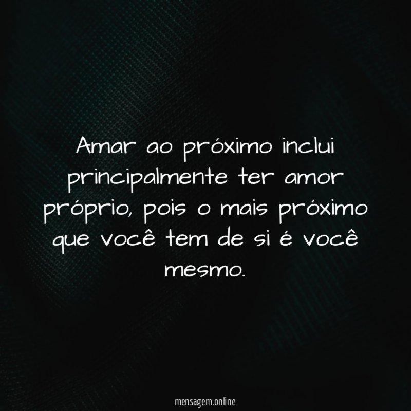 Amor próprio