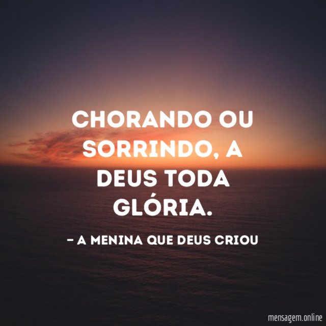 Chorando ou sorrindo