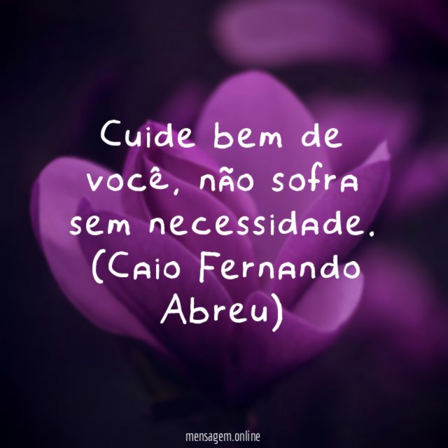 Cuide bem de você