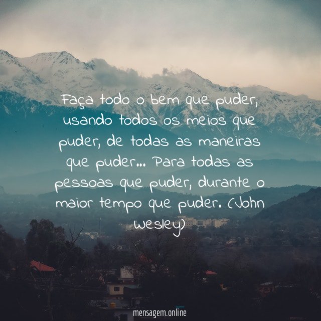 O que puder
