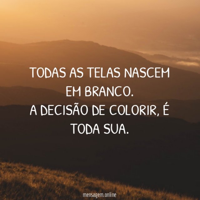 Que não falte cor