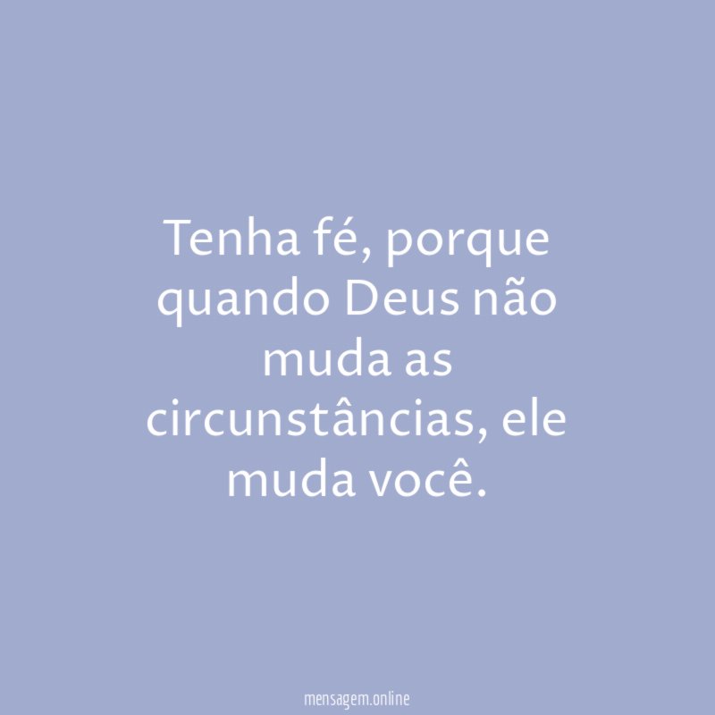 Tenha fé