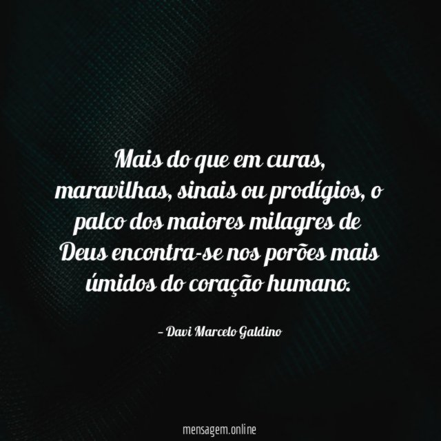 Mais do que em curas