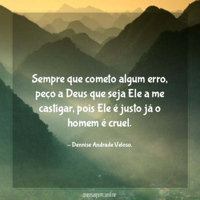 Sempre que cometo algum erro
