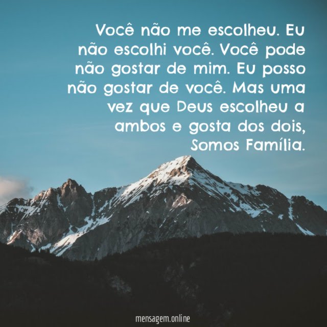 Você não me escolheu