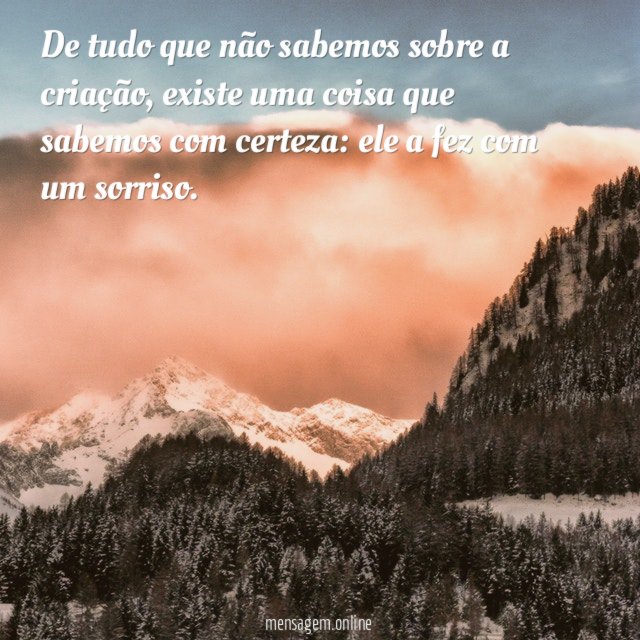 De tudo que não sabemos sobre a criação