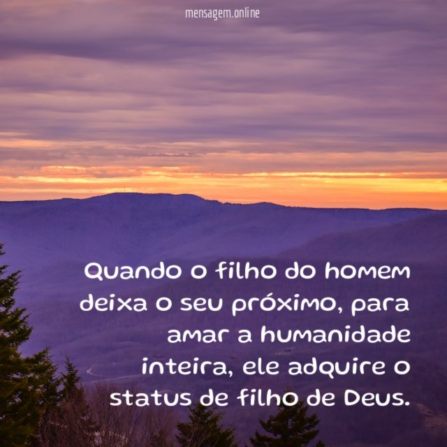 Quando o filho do homem deixa o seu próximo