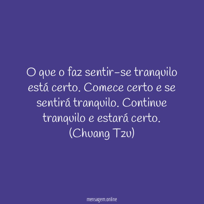 Tranquilidade