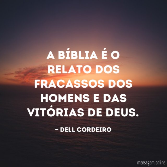 A Bíblia é o relato dos fracassos dos