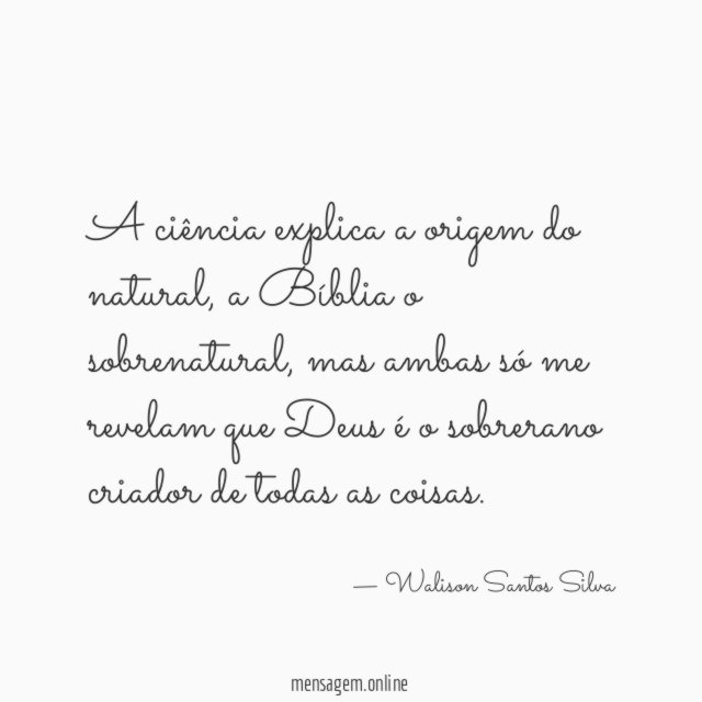 A ciência explica a origem do natural