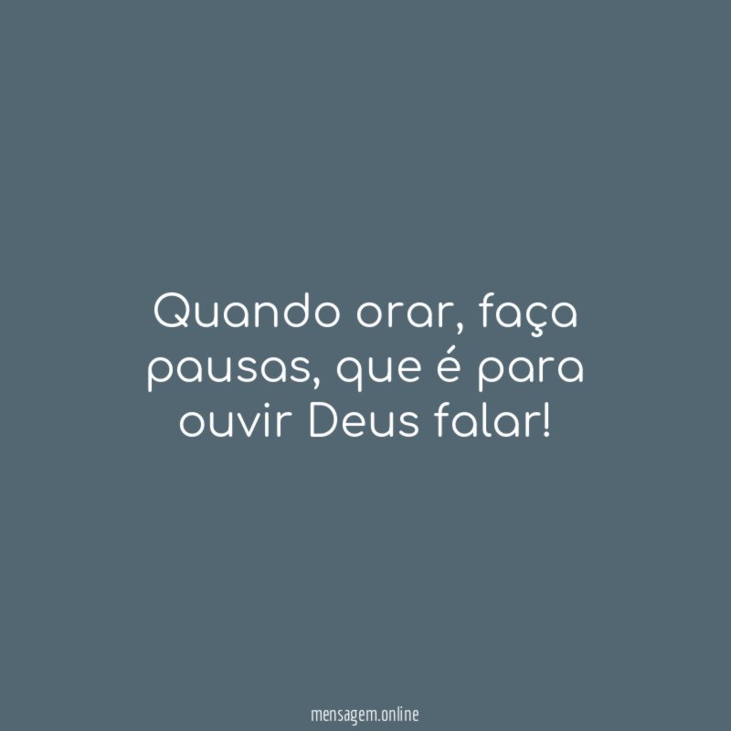 Quando orar
