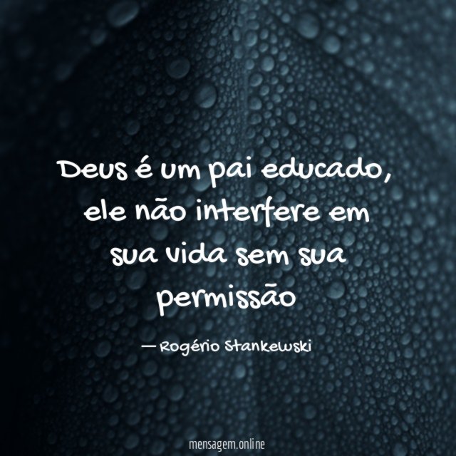 Deus é um pai educado