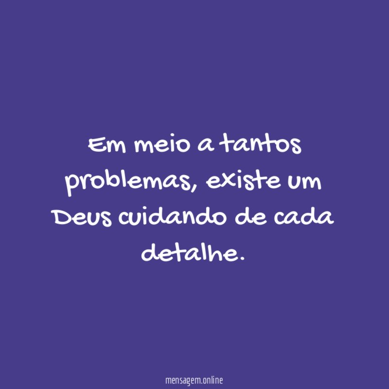Em meio a tantos problemas