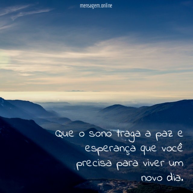 Paz e esperança necessárias