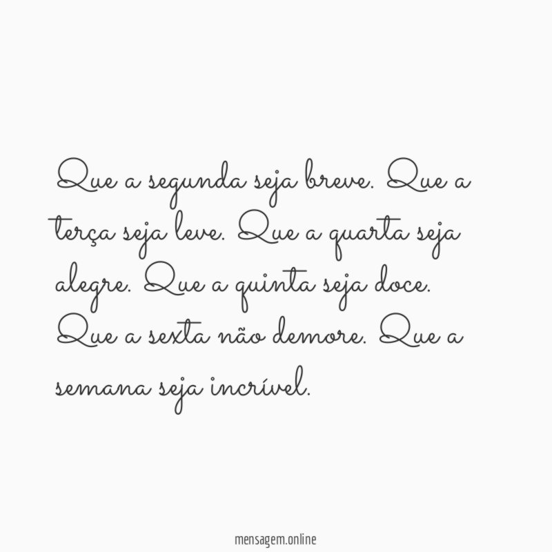 Que assim seja