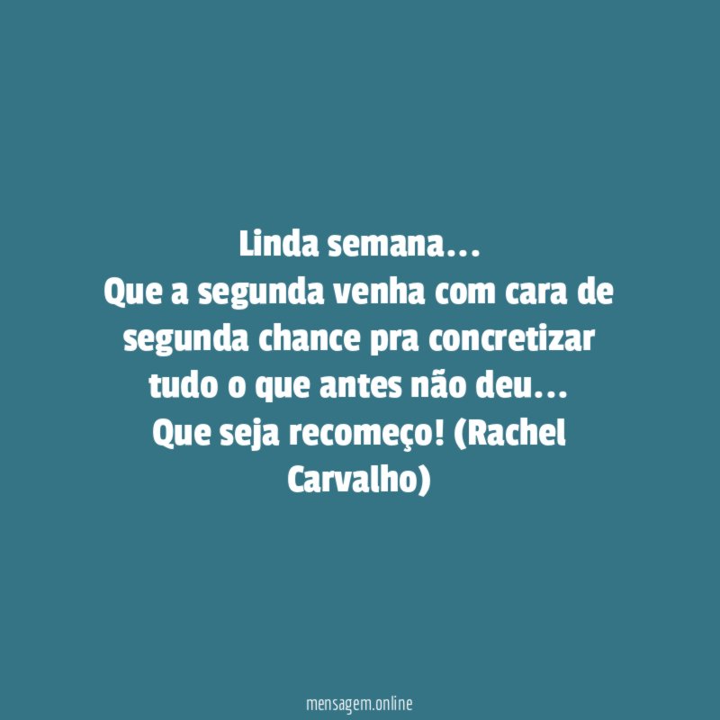 Linda semana