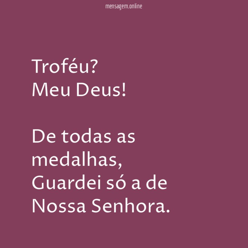 Troféu?