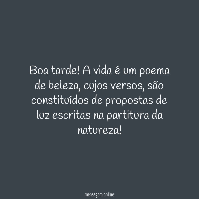 Poema de beleza