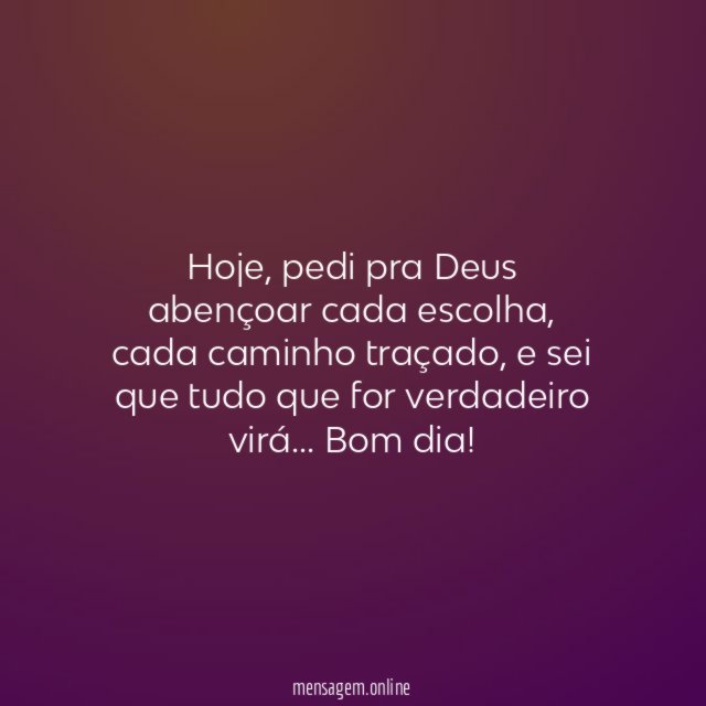 Hoje pedi pra Deus