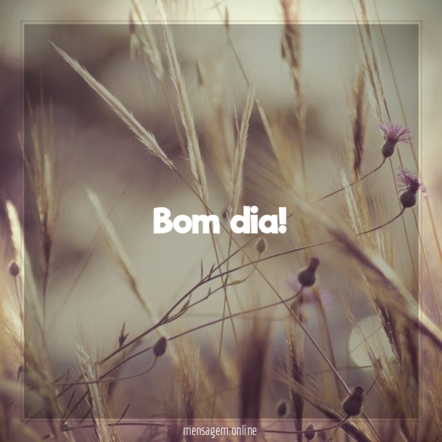 Bom dia <3