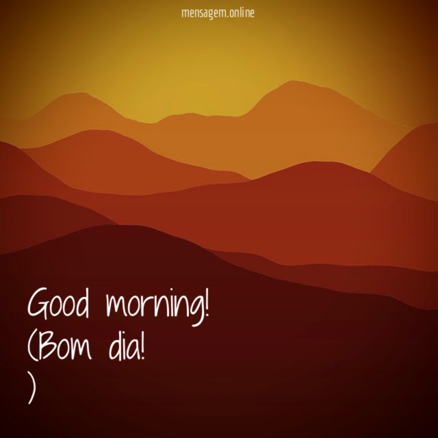 Good morning