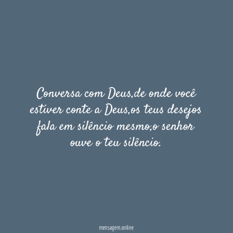 Conversa com Deus