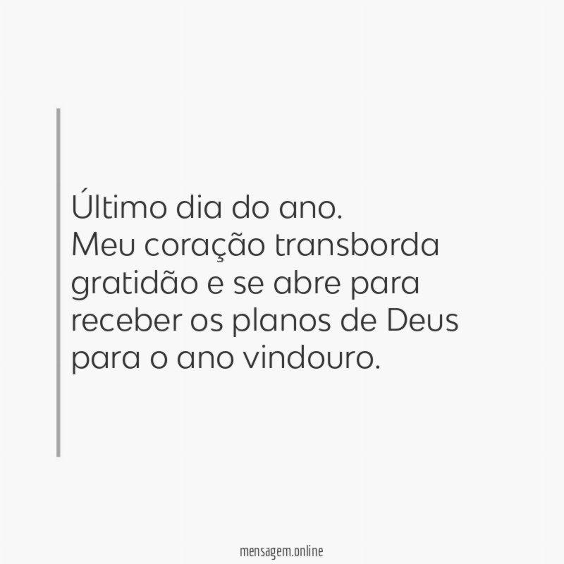 Último dia do ano