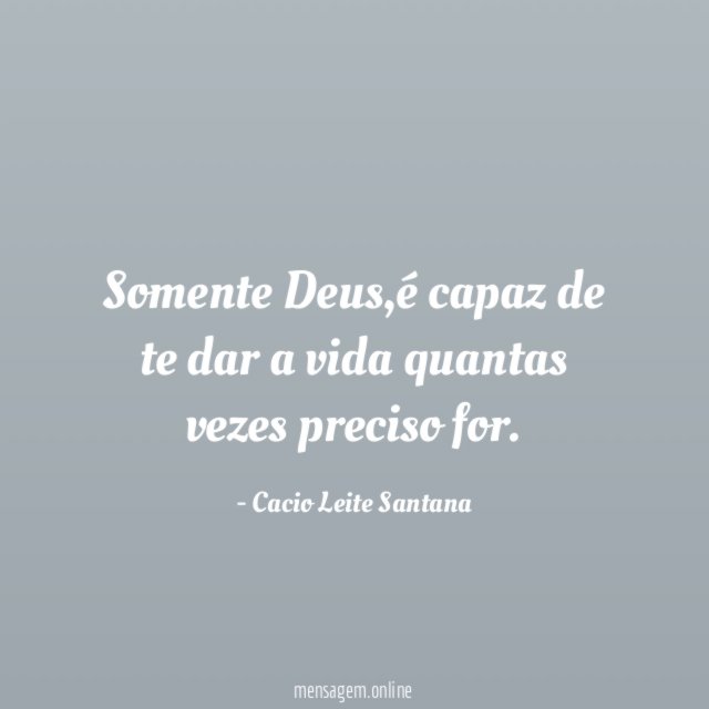 Somente Deus