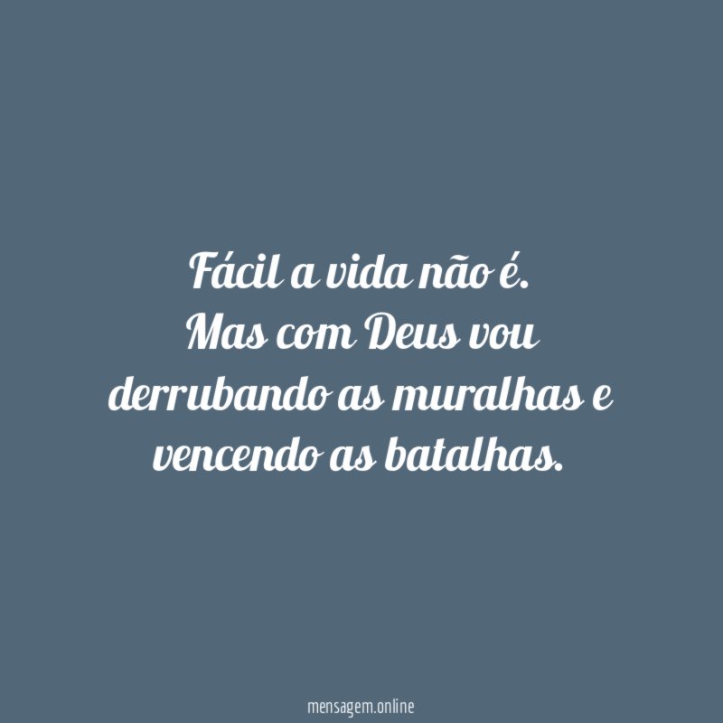 Fácil a vida não é