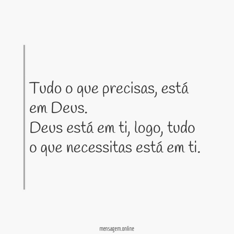 Tudo o que precisas