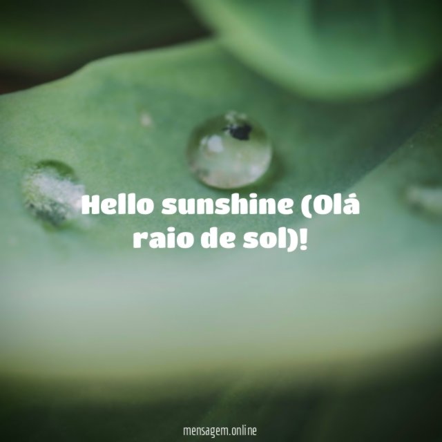 Sunshine
