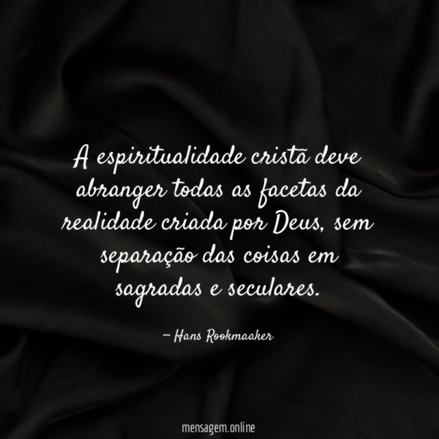 A espiritualidade cristã deve abranger todas as facetas