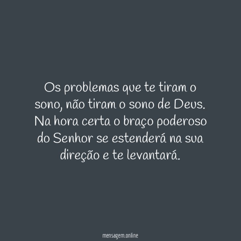 Os problemas que te tiram o sono