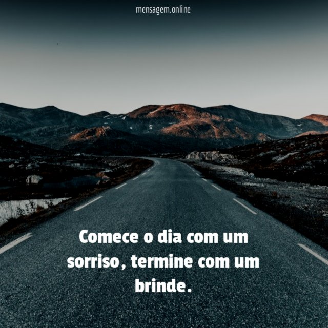 Um brinde ao sorriso