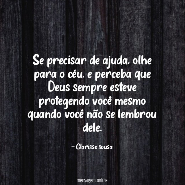 se precisar de ajuda