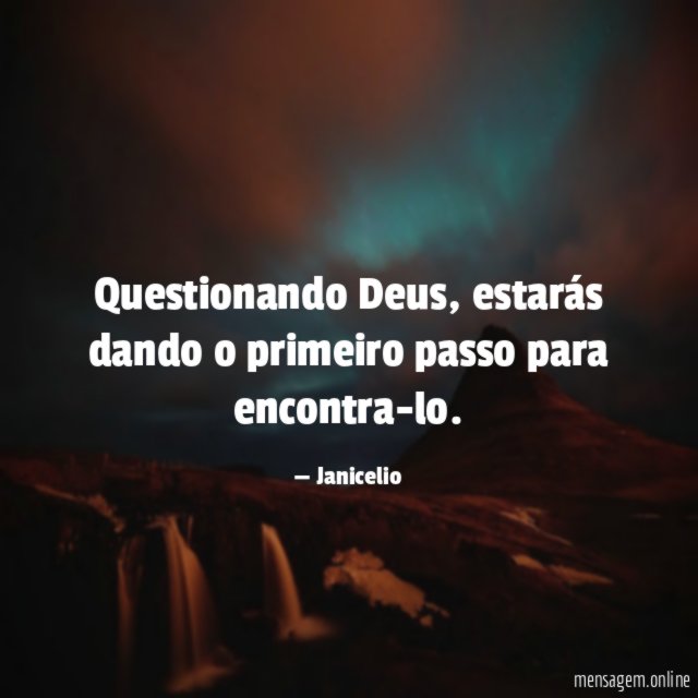 Questionando Deus