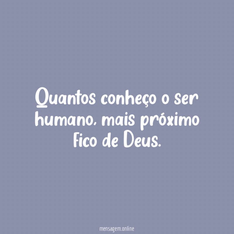 Quantos conheço o ser humano