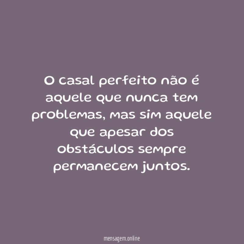 O casal perfeito
