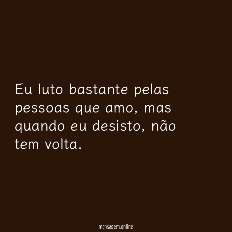 Não tem volta