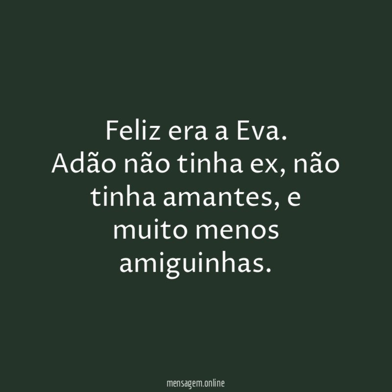 Eva era feliz