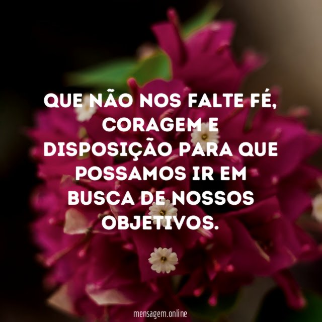 Que não nos falte fé