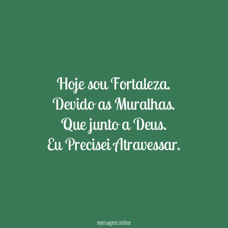 Hoje sou Fortaleza