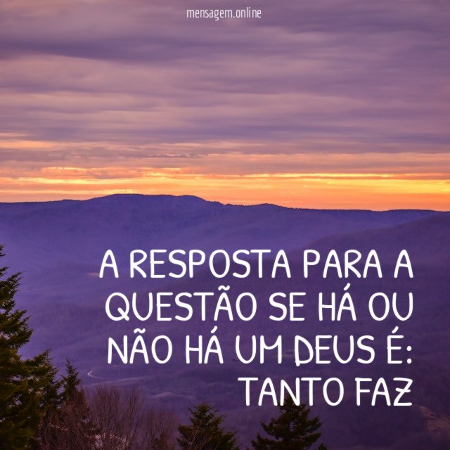 a resposta para a questão se há ou