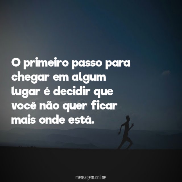 O primeiro passo