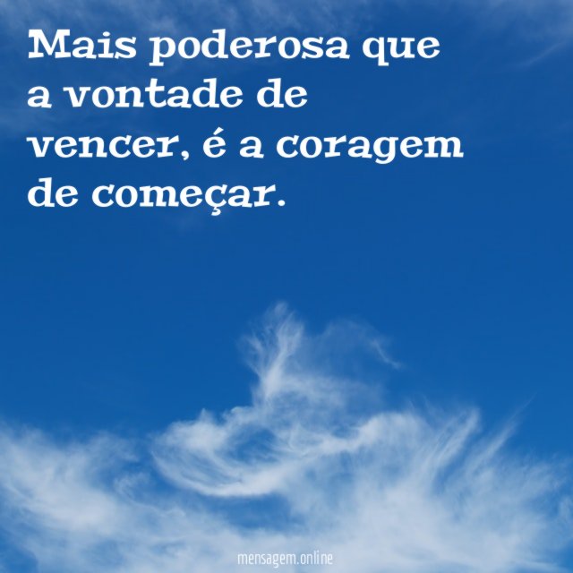 Mais poderosa que a vontade de vencer