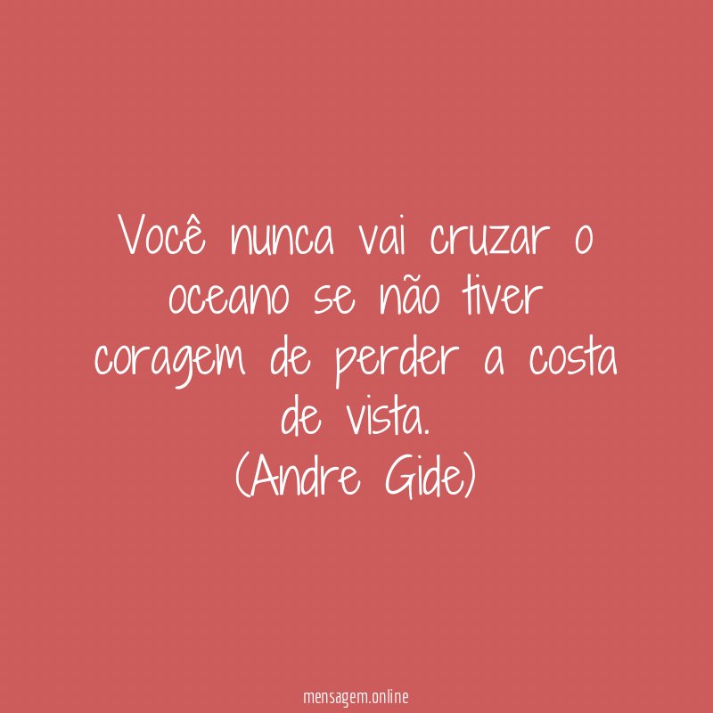 Deixar de ver a costa
