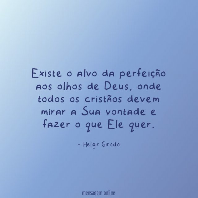 Existe o alvo da perfeição aos olhos de Deus